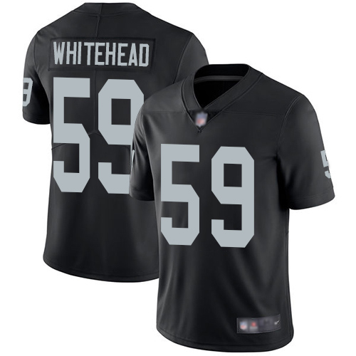 Men Oakland Raiders Limited Black Tahir Whitehead Home Jersey NFL Football 59 Vapor Untouchable Jersey